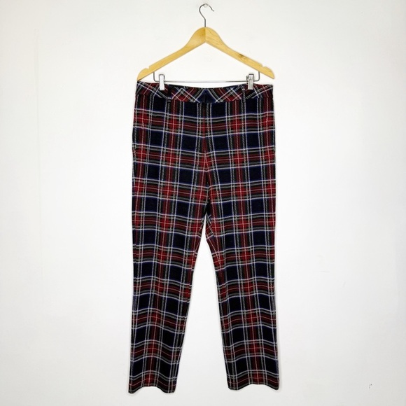 J. McLaughlin Stewart Pant Plaid Women's Pants Size 14 - Picture 2 of 7